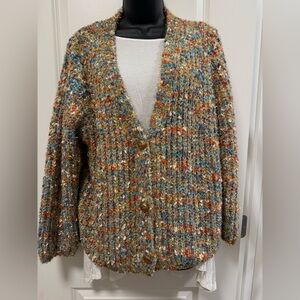Popcorn Sparkle Tinsel Cardigan